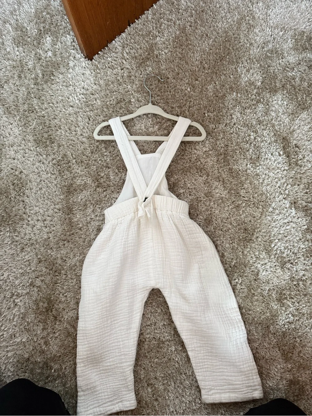 White Gauze Kids One-Piece Romper